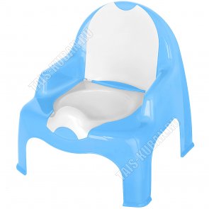 Горшок-кресло, с крышк, голуб (31,5х29,5 h34,5см) (10) 