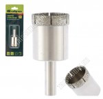 Сверло по стеклу и керамической плитке 20мм, цилиндрический хвостовик,блистер (40) 