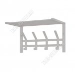 Вешалка с полкой 