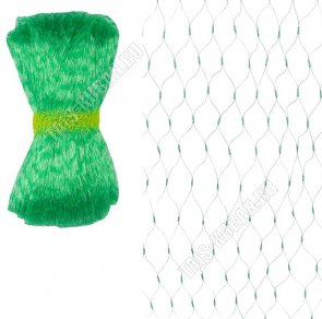 Сетка для защиты урожая от птиц 2х5м, размер ячейки 15х15мм,полиэтилен, цвет зеленый (60) 
