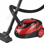 Пылесос 2000Вт. мощн.всас.360Вт. пылесбор.1.5л.(мешок) 5-ступ.фильтрац,вертикал.парковка,регулир.мощн,ножн.вкл/выкл, индик.заполнен.пылесбор,низк.уров.шума,пласт.телескоп.труба,цв.красн 