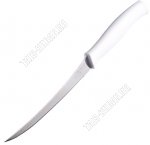 ATHUS бел. Нож 12см универс. д/нарезки,мелк.зубч,изогн.лезв,п/п ручка (12) 