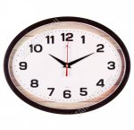 Часы (стекло/пластик) овал (22х29см) 