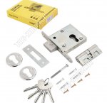 СТАНДАРТ Замок врезной, б/руч,д/деревян.двери толщ. до 5см,1ригель, сталь корпус, 3B1-2C (10)