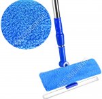 Окономойка телескоп.нерж.ручка L105см,поворотн.насад.L25см,синий (5) 