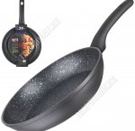 Atik Сковорода d26 h5см,черн.матовый/серебро (6)