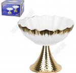 Белье ./Голд Блюдо глубокое на ножке d24,5см h22,5см