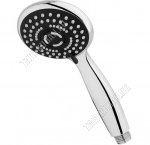 Лейка для душа 4 режима, круглая d8,5см, хром,пластик (10/100)