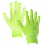 Перчатки д/сад.работ 8 разм (M) нейлон+ПВХ точки-ладонь (12)