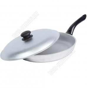 Сковорода d28 h4,5см с металлической крышкой (10) 