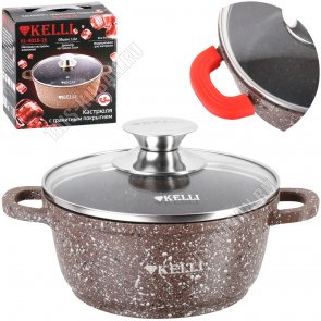 Brown Granite Кастрюля 1,6л d16 h9см (6) 