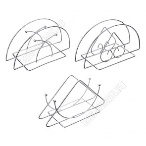 Салфетница фигурная (13х7 h6см) 3дизайна 