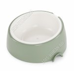 Миска д/корма 0,3л с наклоном,оливка (d16 h6,5см) (14) 