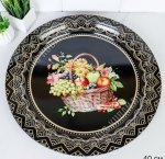 Поднос (эмалированное покрытие) круглый d40см 