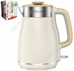 Чайник пластик+нержавеющая сталь 1,8л 1800Вт, кремовый (6) 
