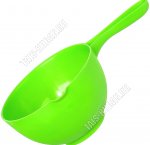 Ковш 1л кругл.(d16 Lруч.14см) зеленый (80) 