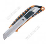 Нож с выдвижным лезвием 18мм, двухкомп.корпус 