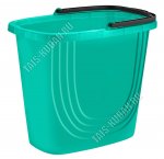 Ведро 10л аквамарин,овал (32,5х20 h28см) (10) 