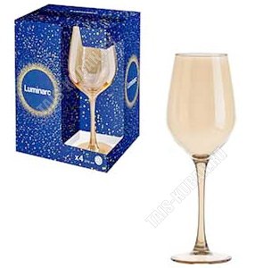 Золотисто-медовый Н-р бокалов 4шт д/вина 270мл п/у (2) Luminarc 