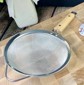 WOOD Сито d16см (двойное плетение) с деревянной ручкой,Lenardi (36) 