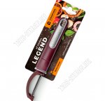 Legend Овощечистка продольная (нерж+пластик) L17 8х2см,бордо (12) 