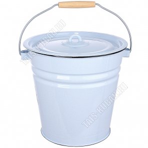 Пудр-голубой Ведро 12л с крыш (4) 