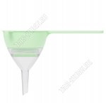 Сито с воронкой 2в1 (разборн) круглое,с ручкой (d13 h16.5см) светло-зеленое (20) 