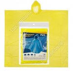 Плащ-пончо 130х140см, PEVA, желтый (10)