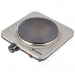 Плита электрическая  нержавеющая сталь/1конфорка Блин d15,5см, 1000Вт, терморегулятор, световой индикатор, цвет-коричневый карт/уп 