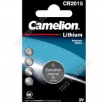 Бат. диск.CAMELION CR2016, BL-1шт.литиев (д/часов,кальк,авт.сигнал) (10)
