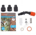 Ремкомплект №3 к брандспойтам (пружина брандспойт, клапан в сборе,кольцо уплотнит,завихритель, гайка рассеивающ.,кольцо,гайка трубки,гайка шланга) (100)