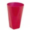 Стакан 0,4л, квадр.дно (d8 h12см) красный (160) 