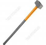 Кувалда 3000гр сталь, двухкомпонентная ручка 900мм, цвет оранжевый/черный (6) 