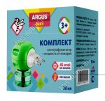 ARGUS BABY Фумигатор+жидкость 30мл, 45 ночей, б/запаха, с 3лет (эток-0,9%) (24) 