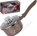Brown Granite Ковш 1,6л d16 h10см с крышкой (6) 