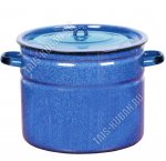 Синий зерно Бак (цил) 18л с крышкой (2)