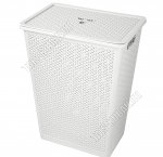 Корзина для белья 48л светло серый (42,5х30 h56см) (8) 