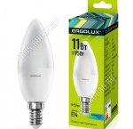 Ergolux-Свеча E14 11Вт,дневн.4500К,светов.поток 880Лм (аналог 90Вт обыч.лампы) h101 d37мм (10)