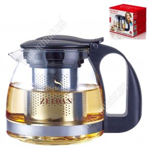Чайник заварочный (стекло+пластик) 0,7л (24) 