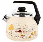 Подворье Чайник ваниль 3,0л со свистком (4) 