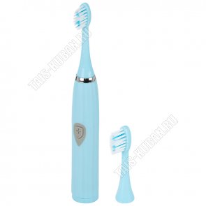 Зубная щетка электрическая L20 5х3см,1скорость, 5600 оборотов/мин, водонепроницаемый корпкс,дополнительная насадка, пит 1хАА, голубой (100) 