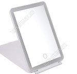 Зеркало настол.складн,прям.(19.8х13,5см) с led подсвет, микс (2) 