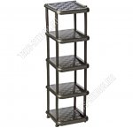 Этажерка д/обуви 5-ти ярус, графит. (31х30 h84см) Idea (4) 
