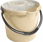 Ведро МОП 12л бежев,со слив,кругл (d32 h26см) (8) 