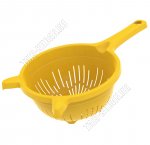 Дуршлаг 1,6л с ручк, желтый (d19 h8см) 2 доп.ушка (60) 