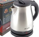 Чайник нерж.1,7л 1500Вт диск,защ б/воды,повор.360,свет.индик,цв.серебро (12) 