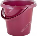 Ведро 10л бордо (d28 h27см) (10) 