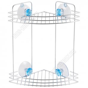 .БРИЛЛИАНТ синий Полка настен 2-х ярус,углов. (19х19см h29см) (12) 