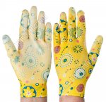 Перчатки д/сад.работ 9 разм (L) полиэстр+нитрил-ладонь (10)
