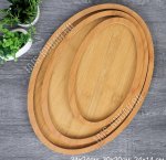 Блюдо Н-р 3шт, овал (34х24/30х20/24х14см) бамбук (36)